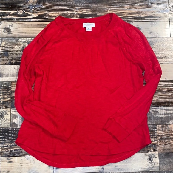 Liz Claiborne red cotton blouse size XL - Picture 1 of 2